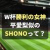 SHONO W杯"日本の勝利の女神"が平愛梨にそっくり！関係は？